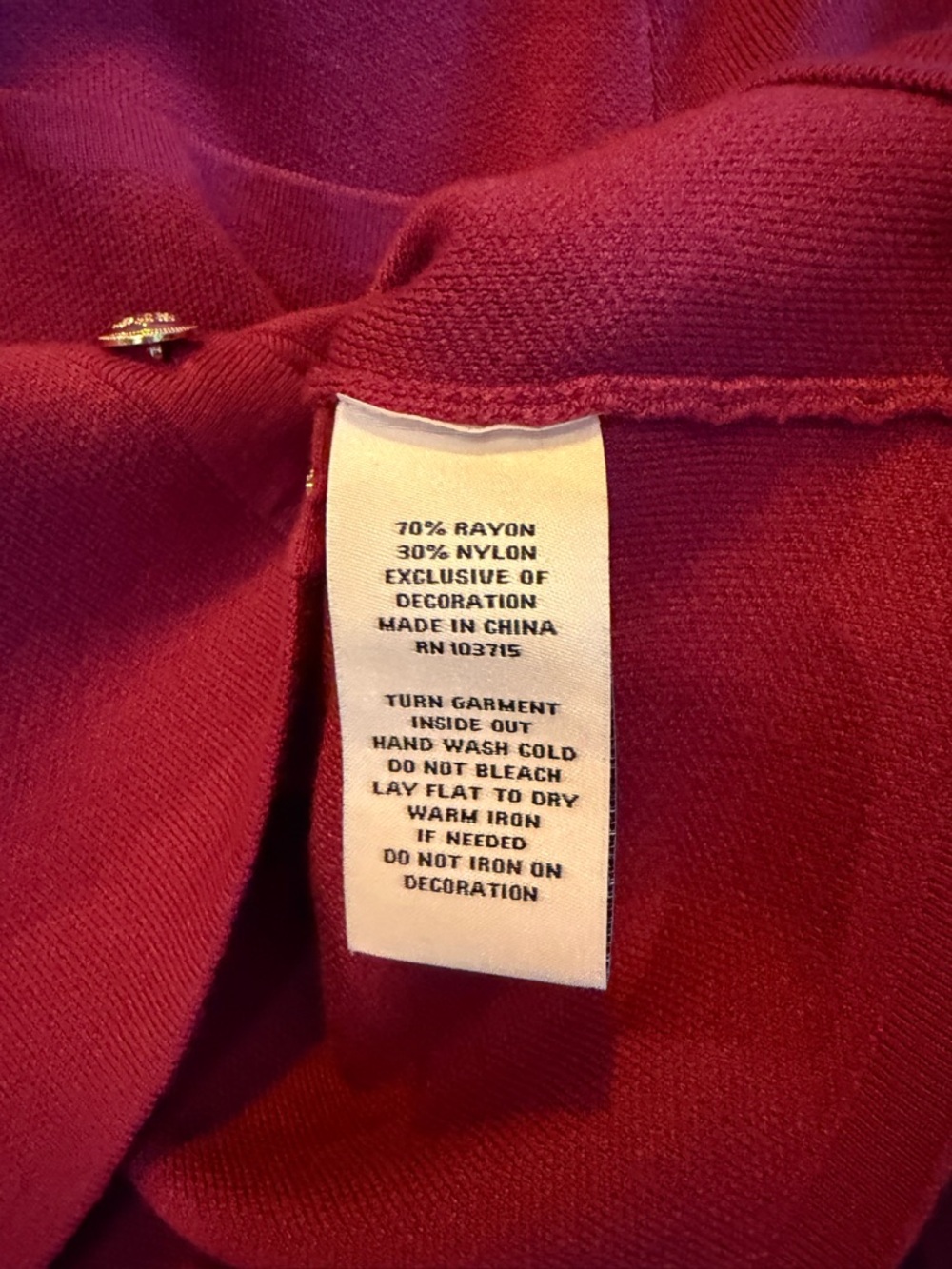 Nanette Lepore Hot Pink Ruffle-Trim Button Cardigan - Picture 3 of 4